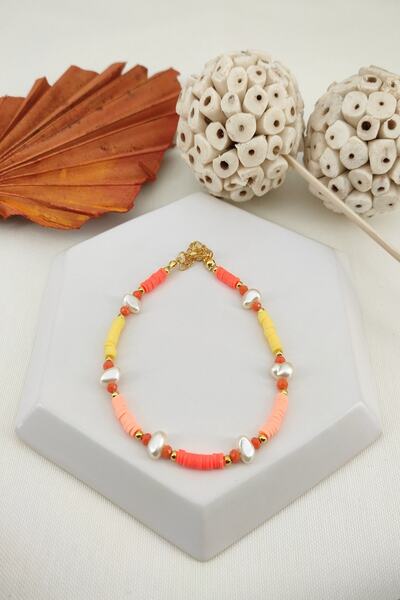 Cocopelli Concept الخلخال المصنوع يدويًا من خرز اللؤلؤ من فيمو