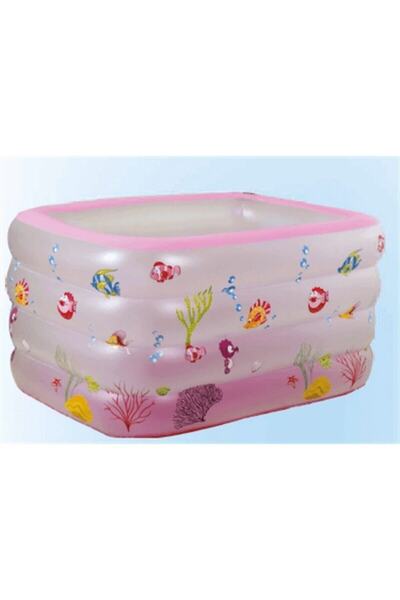 BESTWAY Kız Çocuk Pembe Havuzu 140x100x70 Cm 1909089 + Pompa