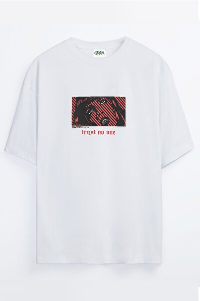 Grove Fashion Trust No One Women's Printed Unisex Oversize T-shirt