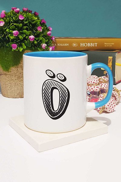 Hedizu Letter Designed O Letter Mug