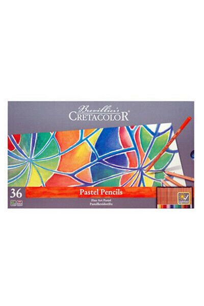CretaColor Fine Art Pastel Pencil Tin Box Set of 36