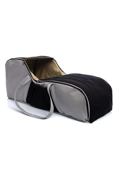 USF Light Gray Black Mother Baby Care Bag + Carrycot Baby Carrier Stroller Double Set Striped
