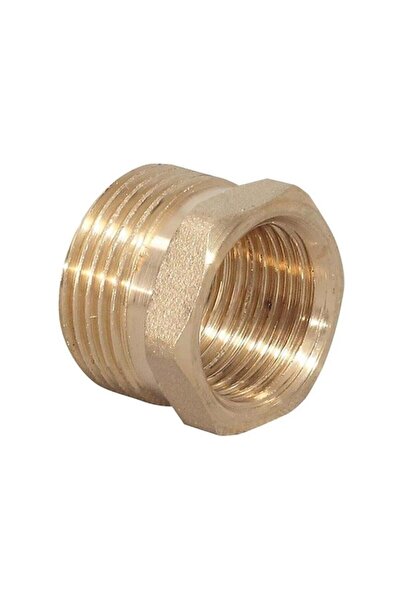 AKSUFEZ Sarı Pirinç Redüksiyon 1/2"-1/4" Inç