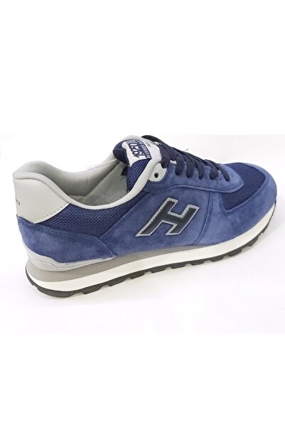 Hammer Jack 19250 Μπλε γνήσιο δέρμα Ανδρικά αθλητικά παπούτσια casual sneaker με χοντρή σόλα με κορδόνια