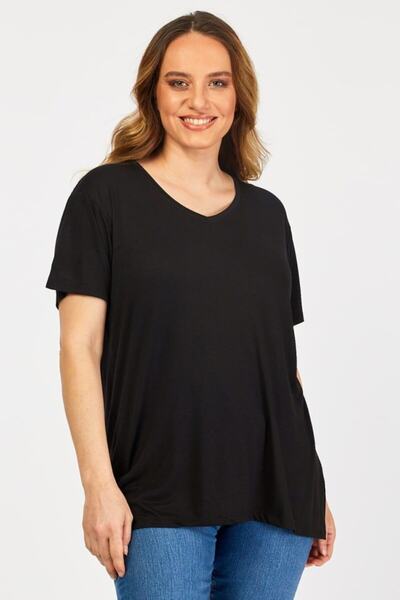 Nacar V Yaka Salaş Kesim Kadın Penye