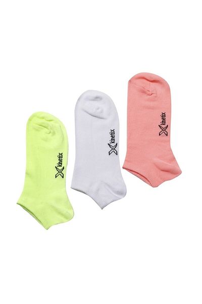 Kinetix Sn382 Tanya Patık pachet de 3 șosete pentru femei Lime