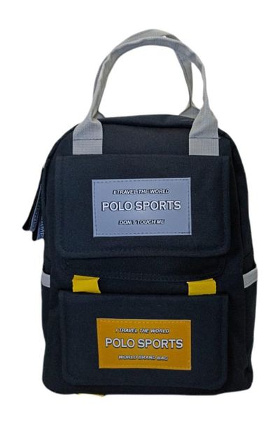 Polo Sport Unisex Navy Blue Sports Daily Outdoor Σχολικό Σακίδιο