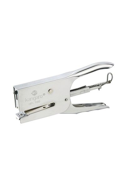 Kangaro Clamp Type Stapler, HP-100 No.10 Metallic Gray