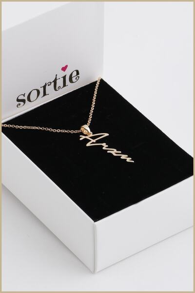 Sortie Aksesuar Çelik Isim Kolye Arzu