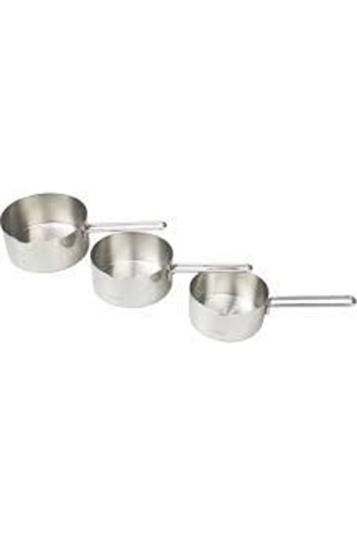 Genel Markalar Çelik Sosluk Tava 3'lü Set 12 Cm 14 Cm 16 Cm