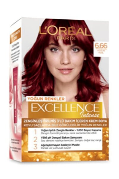 L'Oreal Paris Excellence Intense 6.66 Yoğun Kızıl