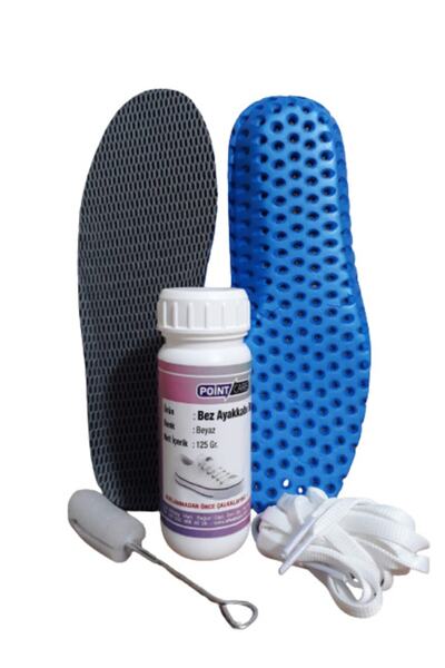 Point Care Beyaz Bez Spor Ayakkabı Boyası Ve Spor Ayakkabı Tabanı