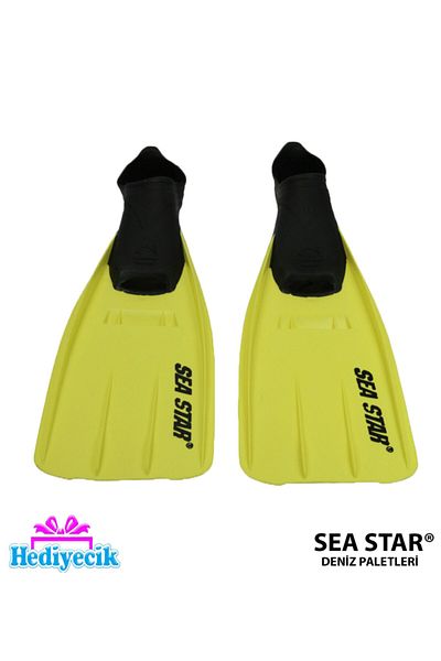 hediyecik Long Free Diving Pallet Sea And Pool Pallet Yellow