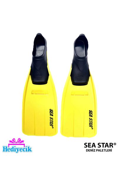 hediyecik Long Free Diving Pallet Sea And Pool Pallet Yellow