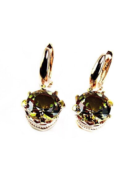 lilahgümüştr Gümüş Zultanit Taşlı Ayyıldız Kalp Yonca Figürlü Kadın Küpe