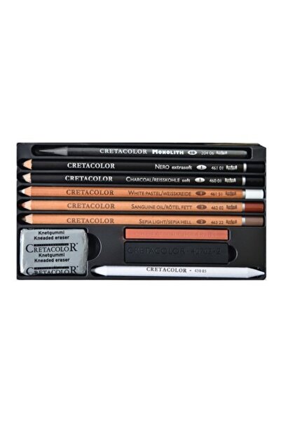 CretaColor طقم رسم أرتينو 10 قطع - علبة صفيح