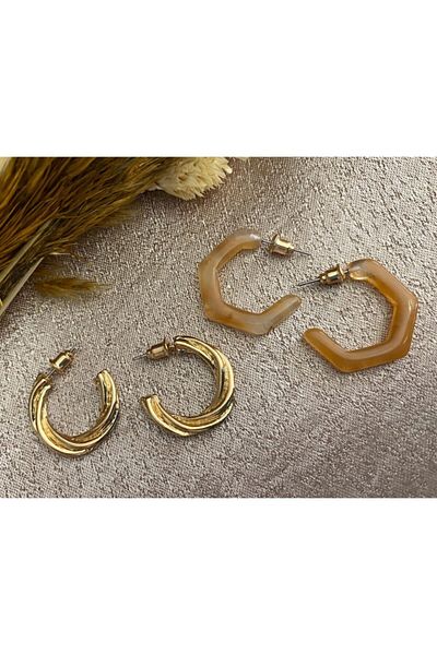 Markiz Takı Set of Two Earrings 2 Cm