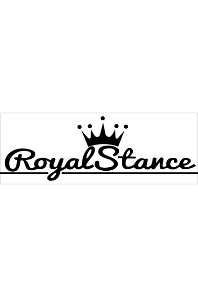 CALL REKLAM -  EV/ARABA/ MOTOR İÇİN  "ROYAL STANCE" YAZILI FOLYO STİCKER