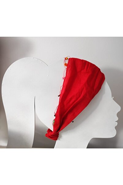 sema aksesuar Червена кърпа с мъниста - Коледен подарък за Нова година