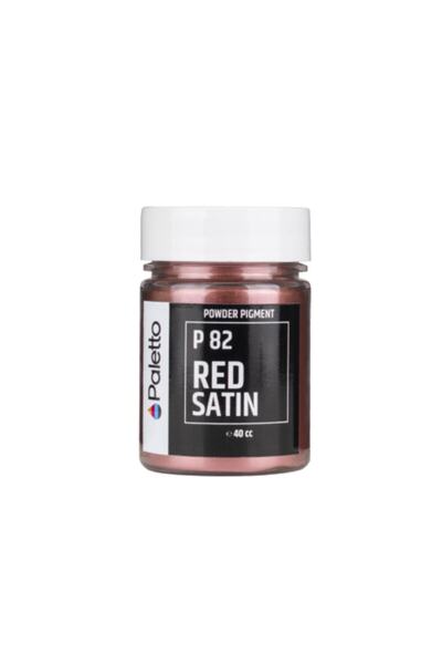 Craftic Paletto P82 Saten Kırmızı Metalik Toz Pigment Epoksi Boya 40cc