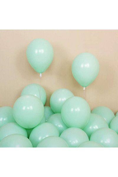 Parti dolabı 5-Piece Mint Green Macaron Mint Matte Balloon