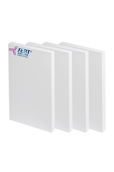 sert kırtasiye büro malzemeleri Tuval 25cm x 35cm Arkadan Zımbalı Tuval 4lü P...