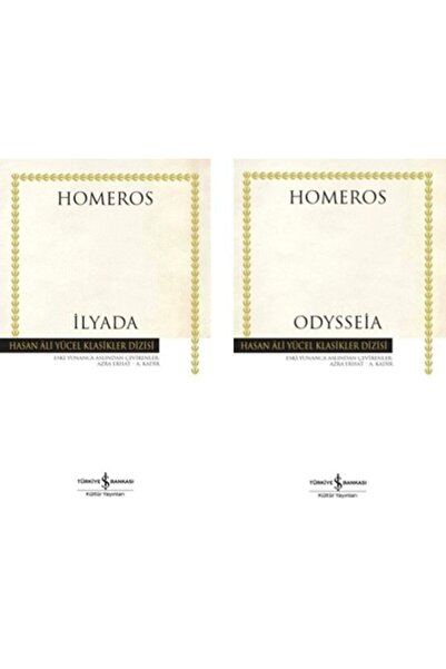 İş Bankası Kültür Yayınları Ilyada / Odysseia 2 Kitap Set