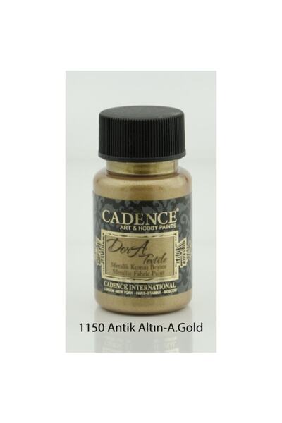Cadence Dora Metalik Kumaş Boyası 1150 Antik Altın 50 Ml.