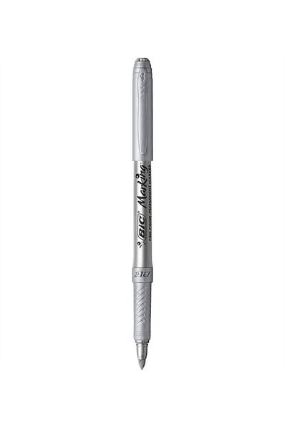Bic Marking Permanent Marker - Platinum Silver