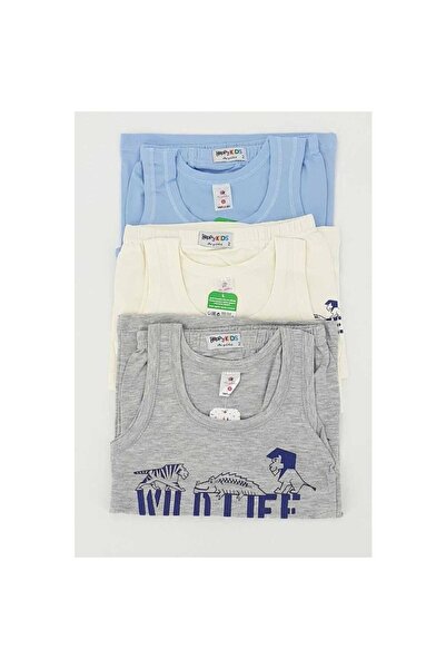 İki Yıldız 3-dijelni Štampano Pamuk komad donje majice bokserice set