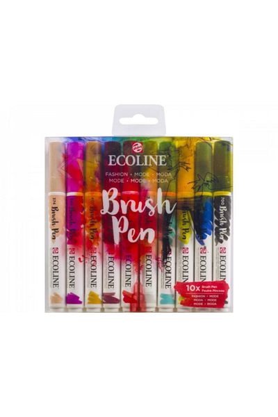 Talens Ecoline Brush Pen Set of 10 Stylist 9808