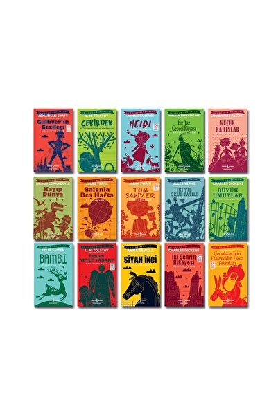 İş Bankası Kültür Yayınları Ilköğretim Dünya Çocuk Klasikleri Yüz Temel Eser ...