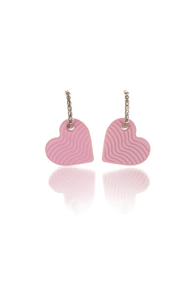 Leerybee ماتي الوردي أقراط القلب مضاد الأرجية