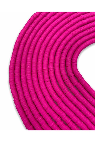 Hedef Bijuteri 8 مللي متر فوشيا ، لون وردي داكن بوليمر كلاي فيمو سلسلة خرزة ،...