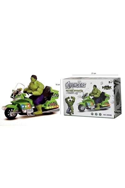 Genel Markalar Hulk Motorsiklet Işıklı Sesli Çarpar Döner 3089b