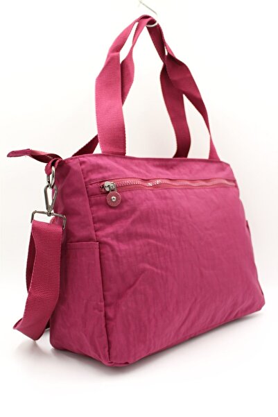 Bevitton Su Geçirmez Kumaş Kadın Bordo Lüx Omuz Çantası 7300