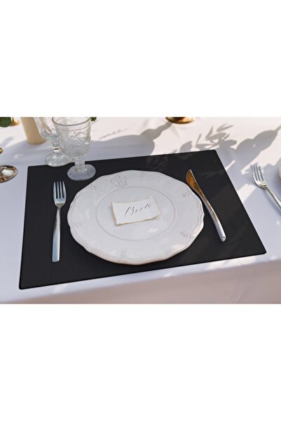 Adawall Black Figurative Flower Fabric American Service Set of 4 (linen, NationalWashing and Fading Certificate)