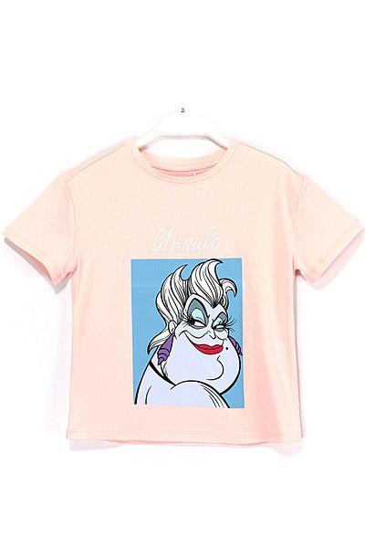 DobaKids Tricou cu imprimeu Ursula pentru fete Somon pentru varsta 5-14