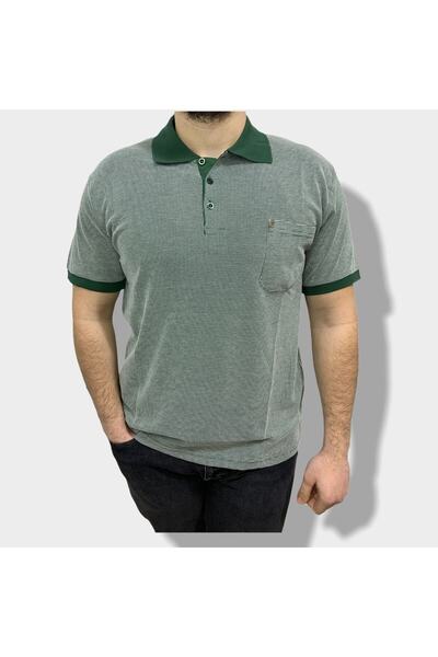 Nacar En Baba Yakalı Cepli Düz Renkli Tshırt