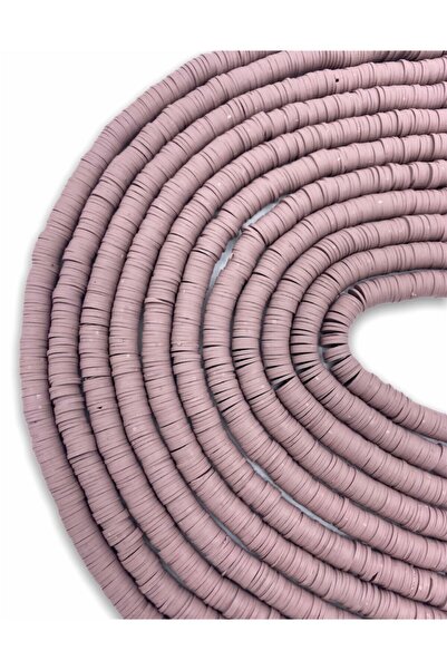 Hedef Bijuteri 8 مللي متر لون البرقوق بوليمر كلاي فيمو سلسلة الخرزة ، 40 سنتي...