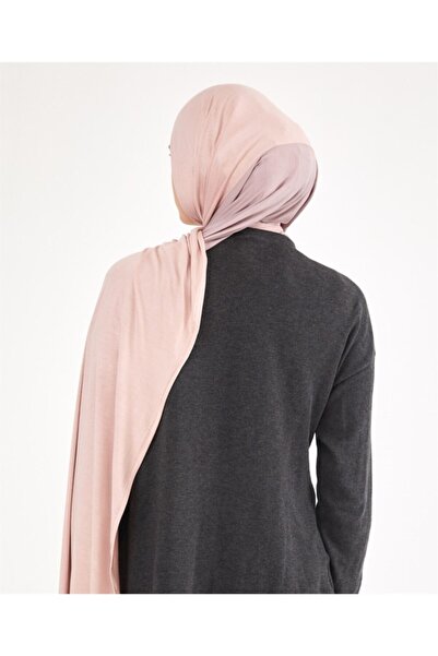 Differenza Two-Color Combed Cotton Shawl Lilac\powder