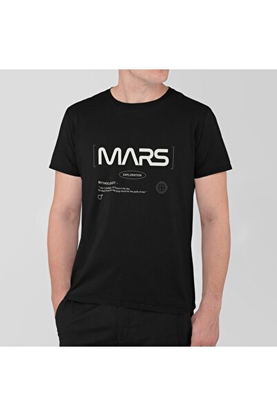 BB T SHIRTS Istraživanje Marsa Crna Osnovni T-shirt