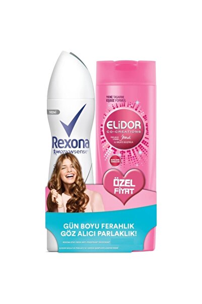Elidor Rexona Deo Black & White 150 ml+ Şampuan 185 ml X 2 Adet