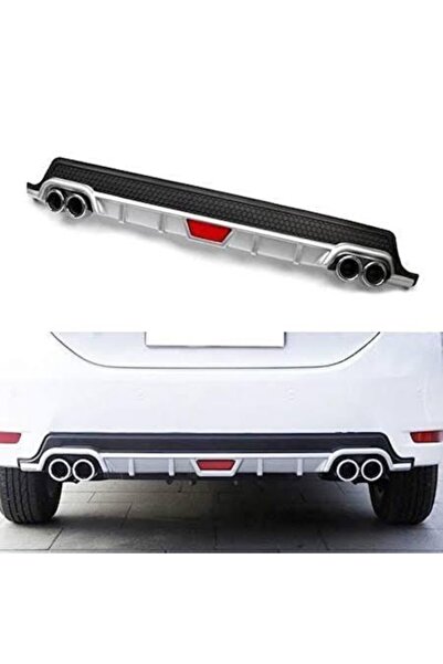 Genel Markalar Her Araca Uygun Egzoz Görünümlü Arka Tampon Eki Difüzör