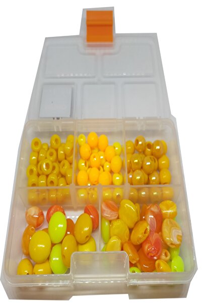 sr sazanrig Sazan Boncuğu Dip Yemi Kutulu 138 Adet Karışık Boncuk