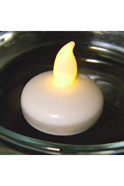 Yapbialisveris 10 Adet Suda Yüzen Mum Tea Light Led