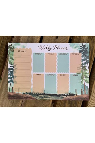 LİMON DEFTER 52 lista nedeljnog planera u limunovoj boji - 27,5x19,5 cm, 80 g...