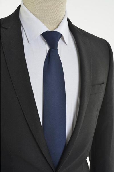 Brianze Ready Tied Navy Blue Clip Tie