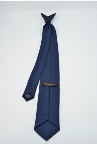 Brianze Ready Tied Navy Blue Clip Tie