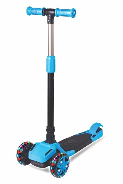 Furkan Toys Scooter 4+ Yaş Katlanabilir Işıklı Mavi